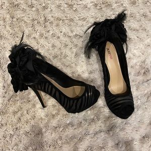 Black Just Fab Heels